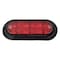 Truck-Lite 60 Series, Led, Red/Clear Oval 8 Diode Stop/Turn/Tail & Back-Up, Black Surface Mount, Hardwired 60554R - alternate 1